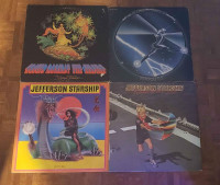 All 4 for $40 - Jefferson Starship x4 Vinyl LPs rock complete wi