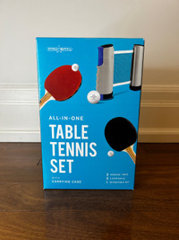 Brand New In-Box Table Tennis Set