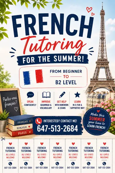 French Summer Tutor, View more