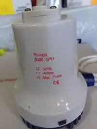 Bilge Pump, 2000 GPH, electric