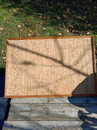 Cork Bulletin Board, 36"W x 24"H, Wall Mountable, Easy To Use