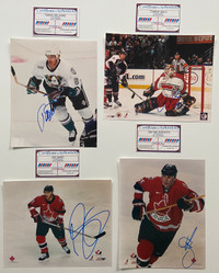 Signed 8x10 NHL Hockey Photos with COA AD #3