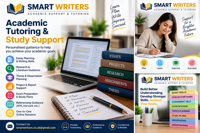 Smart Writers Academic Tutoring and Study Support598236209674997761