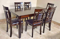 Wooden Dining table (7 pcs) with chairs SetLimited stock ⚡