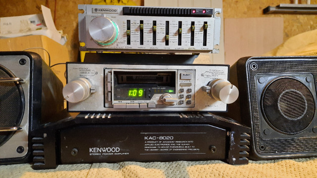 vintage old school Kenwood car stereo in Stereo Systems & Home Theatre in Sault Ste. Marie