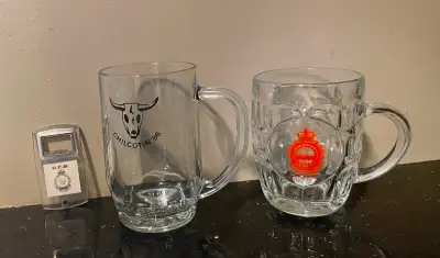 Glass Mugs & Bottle opener., View more