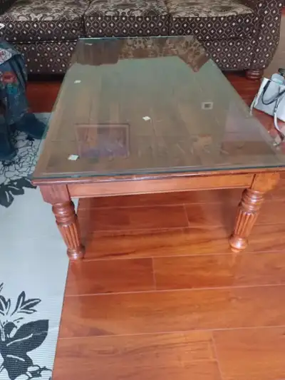 We are selling a coffee table and an end table as part of our move. If you're a serious buyer, pleas...