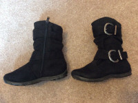 Girls black boots, size 7 (preschool)