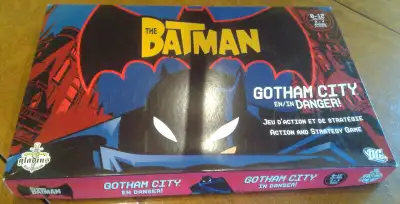 The Batman: Gotham City en Danger/Gotham City in Danger, jeux de société. 100% complets et en bonne...