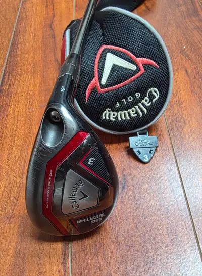 CALLAWAY BIG BERTHA 19° ADJUSTABLE 3-HYBRID UST RECOIL R FLEX, View more