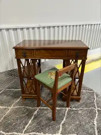 Vintage Sewing Table and chair
