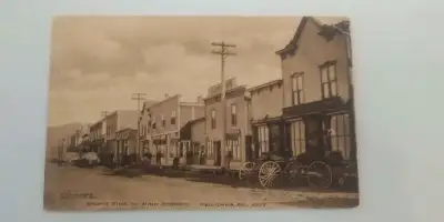 For sale is an antique 1909 Kelowna BC, postcard, rare, card has only one small spot of damage, visi...