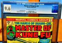 Master of Kung Fu #31, CGC 9.6 OW-W, Shang-Chi, 1975, Marvel
