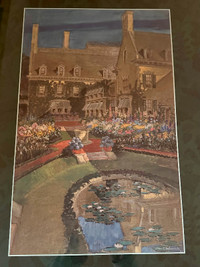 Framed Poster, Rendition of George Eastman’s House in 1921