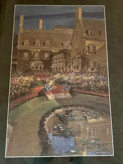Framed Poster, Rendition of George Eastman’s House in 1921, View more