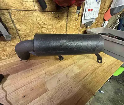Used GGB exhaust from Gen 4 skidoo 850. Sounds great, went back to stock