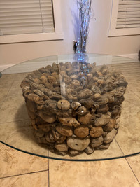 Handcrafted driftwood table 