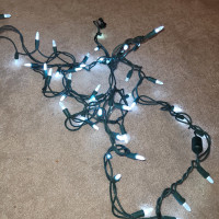 Set of 2 white christmas lights