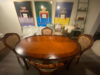 Elegant Formal Dining Table and Chairs