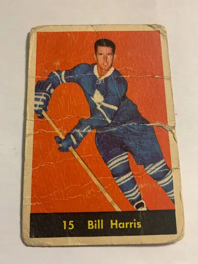 1960-61 PARKHURST HOCKEY #15 BILL HARRIS TORONTO MAPLE LEAFS, View more