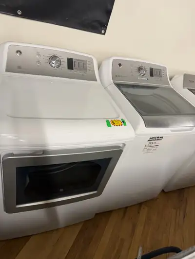  GE top loader and dryer set , View more