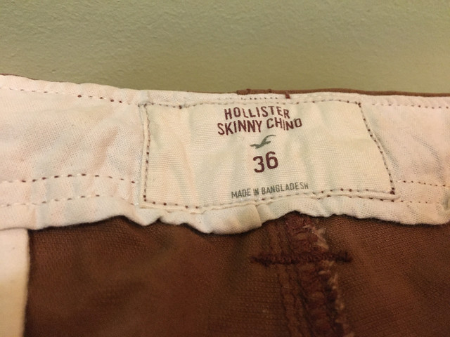 Hollister Skinny Chino Brown - Khaki Pants 87 dans Hommes  à Ville de Montréal - Image 3