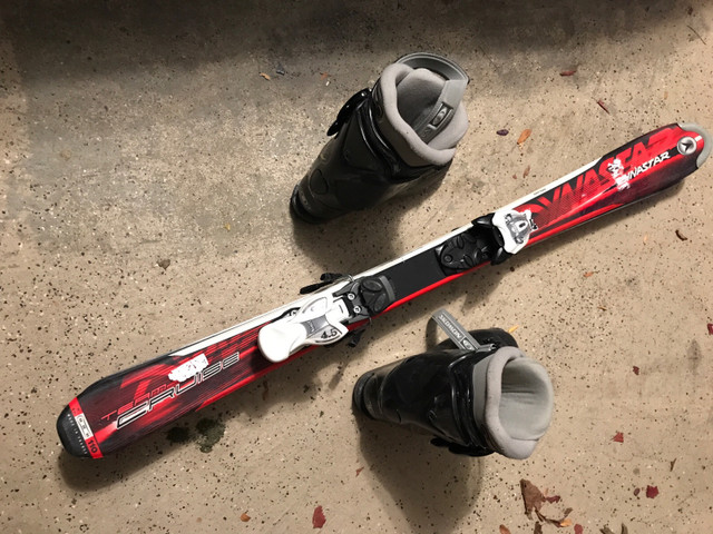 Used kids skis and boots for sale in Ski in Mississauga / Peel Region
