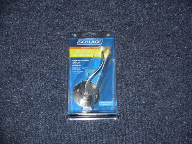 Schlage Decorative Door Lever (NEW - 2 of them) in Windows, Doors & Trim in Barrie - Image 3