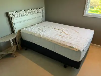 Queen Bed Frame with mattress, View more