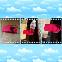 Drink Cup Holder Red Clamp Clip