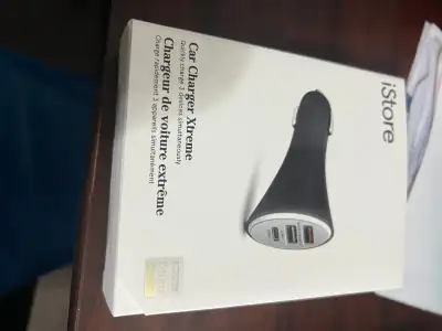 iStore Car Charger XTREME QUICKLY CHARGE 3 DEVICES SIMULTANEOUSL, View more