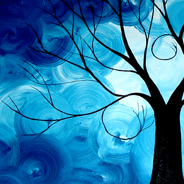 Windswept 46"x32" Original Fine Art Abstract Tree Wall Painting in Home Décor & Accents in Saskatoon - Image 4
