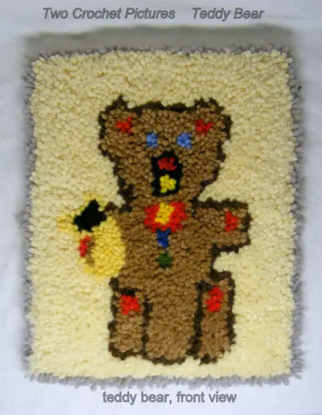 Two rug hook Pictures, teddy bear and puppy, mounted, hang ready in Arts & Collectibles in City of Toronto - Image 3