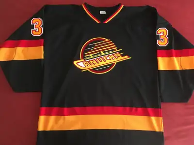 Men's Vancouver Canucks (AK) Branded Black Home Team Jersey (#33, View more