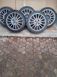 5- Michelin 215 45 17 tires on Focus SES rims
