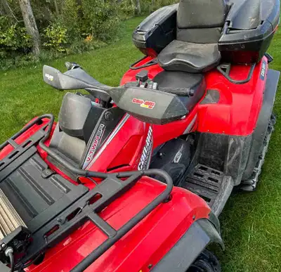 CanAm 800 Outlander with under 2000km on it with a storage and extra seat for additional room to acc...