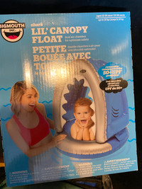 New shark little canopy floatie $10 