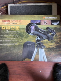NEW / Scope -Celestron Travel Scope 70- Up to 40x magnification 