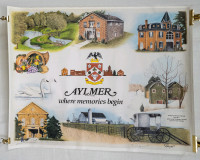 Vintage Aylmer Ontario Historic  Poster Heritage