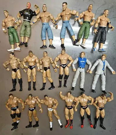 WWE WWE WCW ECW TNA JAKKS DELUXE WRESTLING FIGURES , View more