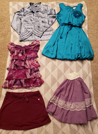 Girls Blouses, Skirt and Dress, Sz  L-XL, 14-16, $25,  (Lot 2K)