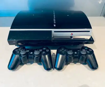 Selling my PlayStation3 with 2 contollers. The model of this unit is CECHK01. Apparently backwards c...