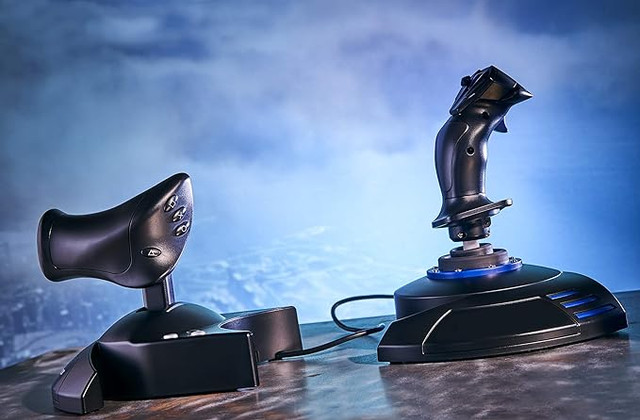 Thrustmaster T.Flight HOTAS 4 (PS5, PS4 and PC) Joystick in Sony Playstation 4 in Calgary - Image 3