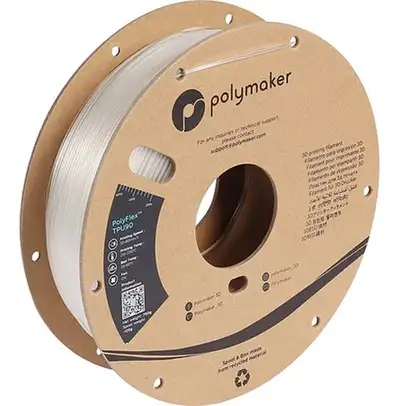 POLYMAKER POLYFLEX TPU90 – CLEAR FILAMENT – 2.85MM – NEW SEALED, View more