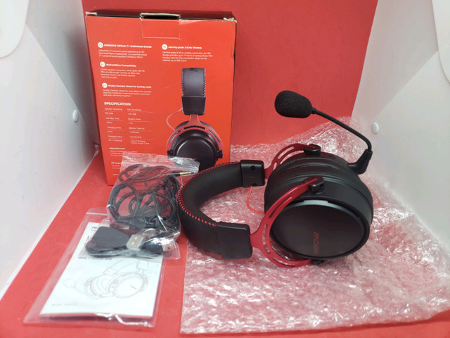 New MPOW Airport Gaming Headset 2.4G Wireless/Bluetooth! 7.0 in Headphones in City of Toronto - Image 4