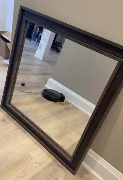 large wooden mirror, View more