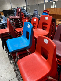 School Kids chairs, Various sizes/colors, stacking