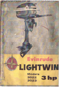 Manuel pour Evinrude Lightwing Manual - 1957