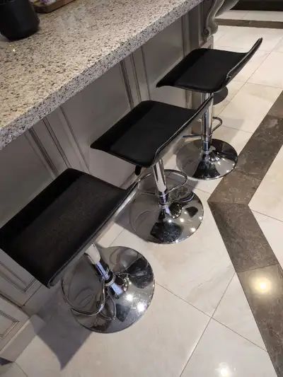 Black stools - 3, View more