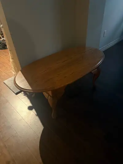 solid wood coffee table and end tables , View more
